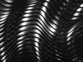 3d wavy aluminum background abstract pattern Royalty Free Stock Photo