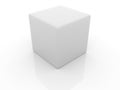 3d white cube.