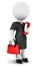 3d white people businesswoman