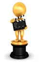 3d white people oscar Royalty Free Stock Photo