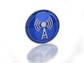 3D wi-fi enabled icon Royalty Free Stock Photo