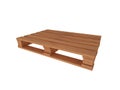 3d wood pallet Royalty Free Stock Photo