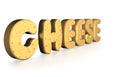 3d word Cheese