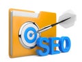 3D word SEO with Target, folder and Dart
