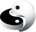 3d ying yang Royalty Free Stock Photo