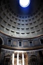 3pm Pantheon Sundial Effect Cupola Ceiling Rome Royalty Free Stock Photo