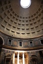 3pm Pantheon Sundial Effect Rome Italy Royalty Free Stock Photo