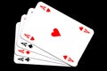 4 aces Royalty Free Stock Photo