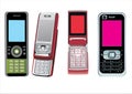 4 cellphones