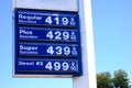 $4 Gas Prices Royalty Free Stock Photo