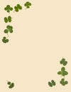 4 leaf clover stationary Royalty Free Stock Photo