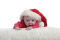 4 months old baby with christmas hat