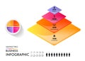 4 options marketing analysis Infographic Royalty Free Stock Photo
