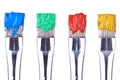 4 Paint Brushes Royalty Free Stock Photo