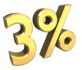 4 percent in gold (3D)