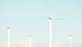 4 wind turbines Royalty Free Stock Photo