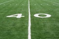 40 Yard Line Royalty Free Stock Photo