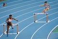 400 m Hurdles women Royalty Free Stock Photo