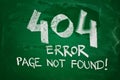 404 error, page not found