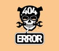 404 error, page not found design.