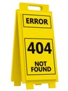 404 error sign Royalty Free Stock Photo