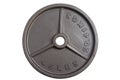 45 lbs barbell weight Royalty Free Stock Photo