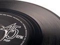 45 rpm vinyl pop record Royalty Free Stock Photo