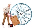 48 ours clock shipping Royalty Free Stock Photo