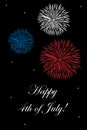 4th of July card Royalty Free Stock Photo