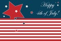 4th of July card Royalty Free Stock Photo