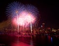 4th of July Fireworks in Boston Royalty Free Stock Photo