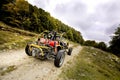 4wd buggy for extreme off-road shot on mountain