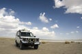 4WD in the desert Royalty Free Stock Photo