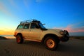 4WD on sand dune Royalty Free Stock Photo