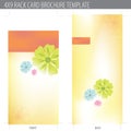 4x9 Rack Card Brochure Template Royalty Free Stock Photo