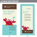 4x9 Rack Card Broshure Template Royalty Free Stock Photo