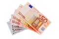 5, 10, 20, 50 Euro banknotes