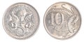 5+10 australian cents coins