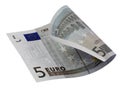 5 Euro bill Royalty Free Stock Photo