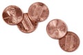 5 Pennies Royalty Free Stock Photo