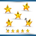 5 Star Character Icon Set