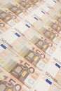 50 euro banknote background