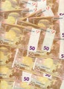 50 Euro bills