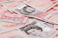 50 pound sterling bank notes Royalty Free Stock Photo