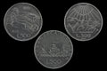 500 lire silver coins 2 Royalty Free Stock Photo