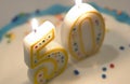 50th birthday cake Royalty Free Stock Photo