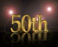 50th Birthday party Invitation Royalty Free Stock Photo