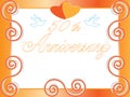 50th wedding anniversary border Royalty Free Stock Photo