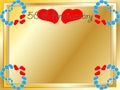 50th wedding anniversary card Royalty Free Stock Photo