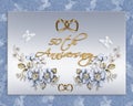 50th wedding anniversary card Royalty Free Stock Photo